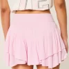 Epäsymmetrinen helma porrastettu Mini Skort