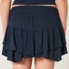 Epäsymmetrinen helma porrastettu Mini Skort