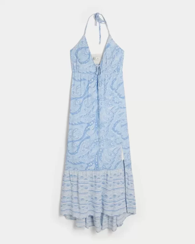 Epäsymmetrinen helma riimu maxi-mekko Epäsymmetrinen helma riimu maxi-mekko