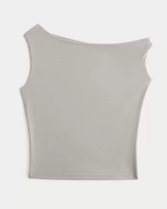 Epäsymmetrinen off-the-olkapäällinen toppi