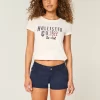 Erittäin matalat laivastonsiniset Twill-minishortsit