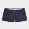 Erittäin matalat laivastonsiniset Twill-minishortsit