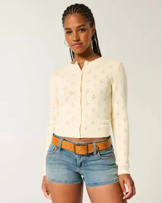 Eyelet Crew -neuletakki