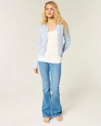 Eyelet Crew -neuletakki