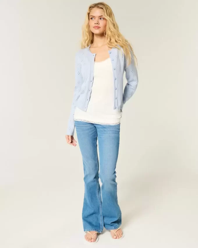 Eyelet Crew -neuletakki Eyelet Crew -neuletakki