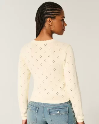Eyelet Crew -neuletakki