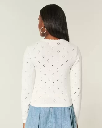 Eyelet Crew -neuletakki