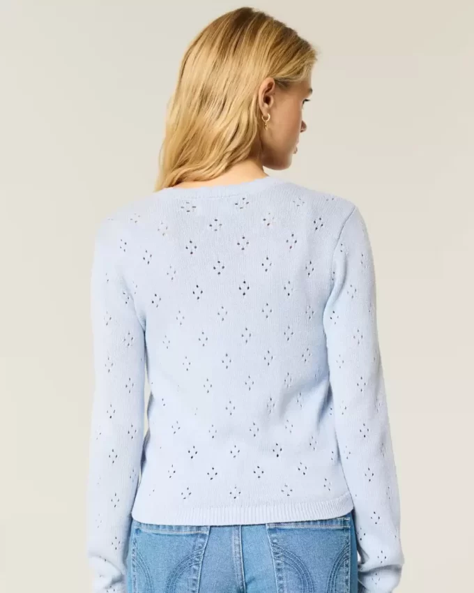 Eyelet Crew -neuletakki Eyelet Crew -neuletakki