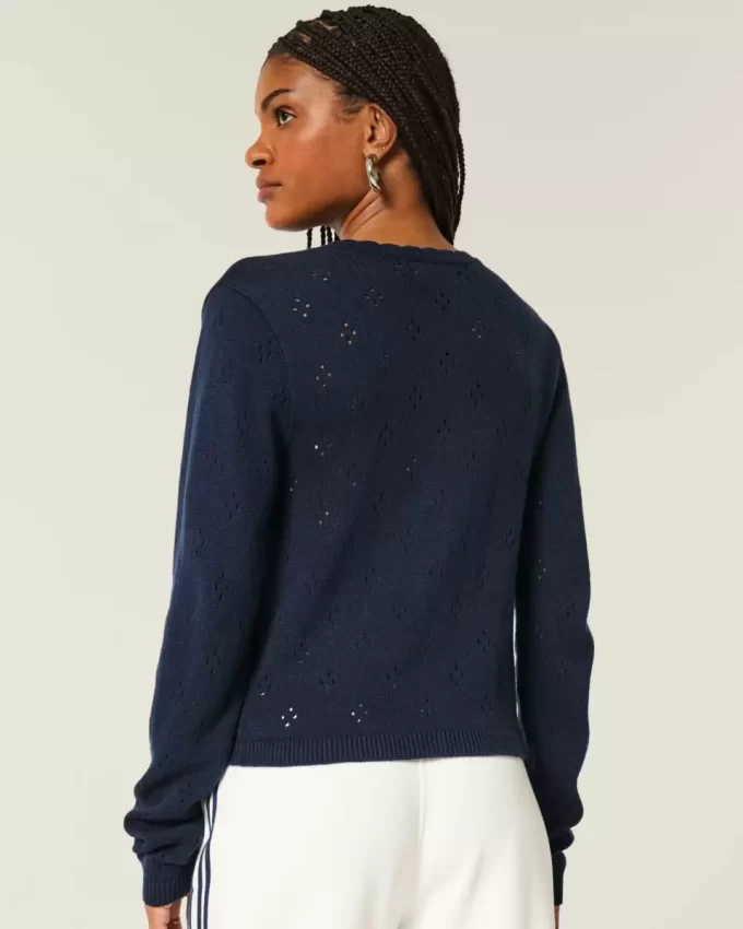 Eyelet Crew -neuletakki Eyelet Crew -neuletakki
