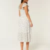 Flutter Sleeve Double Tie Midi-mekko Flutter Sleeve Double Tie Midi-mekko
