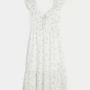 Flutter Sleeve Double Tie Midi-mekko Flutter Sleeve Double Tie Midi-mekko