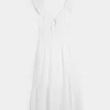 Flutter Sleeve Double Tie Midi-mekko Flutter Sleeve Double Tie Midi-mekko