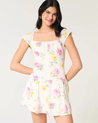 Flutter Sleeve Skort -mekko