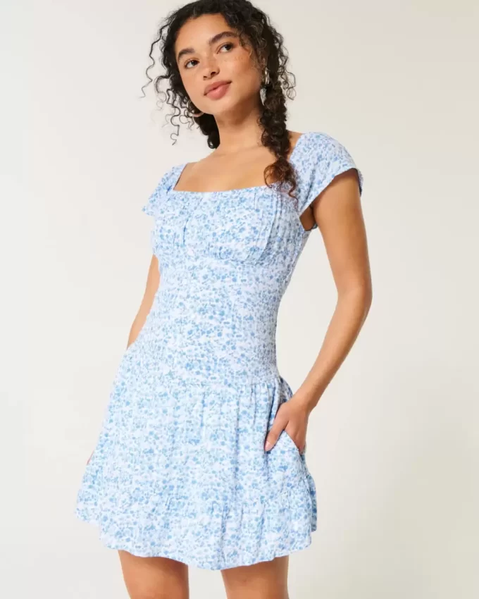 Flutter Sleeve Skort -mekko Flutter Sleeve Skort -mekko