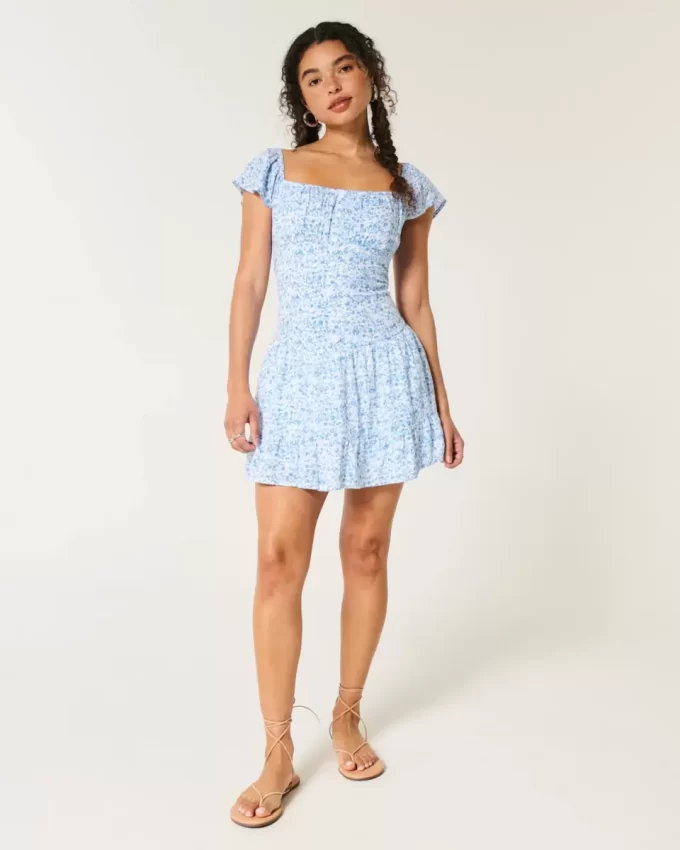 Flutter Sleeve Skort -mekko Flutter Sleeve Skort -mekko