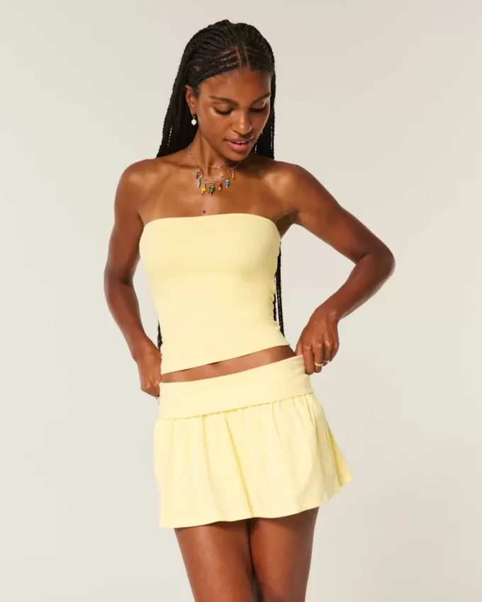 Foldover Knit Mini Skort Foldover Knit Mini Skort