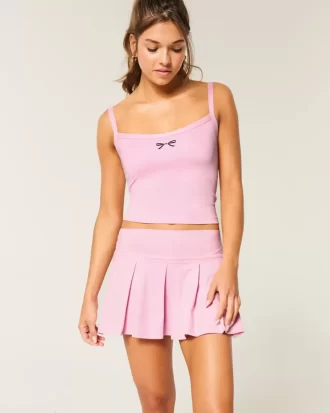Gilly Hicks Active Drop-Waist laskostettu Skortie