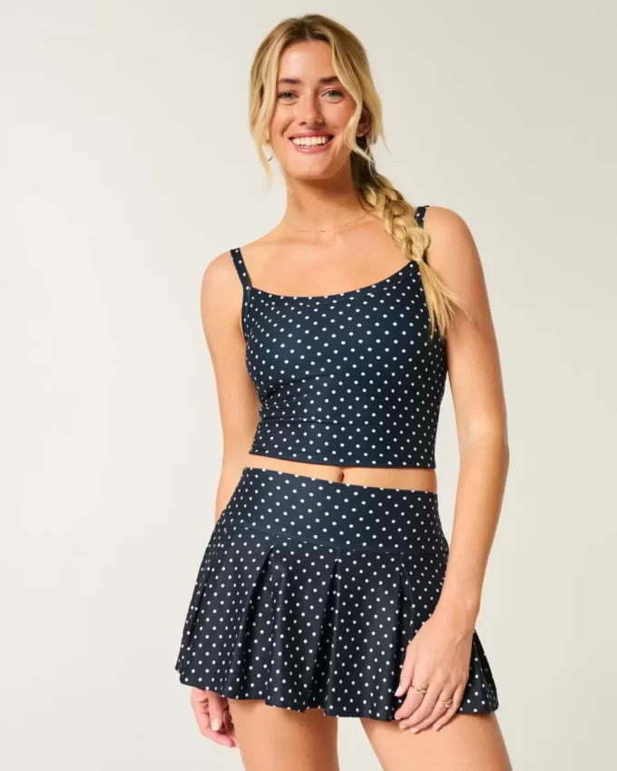 Gilly Hicks Active Drop-Waist laskostettu Skortie