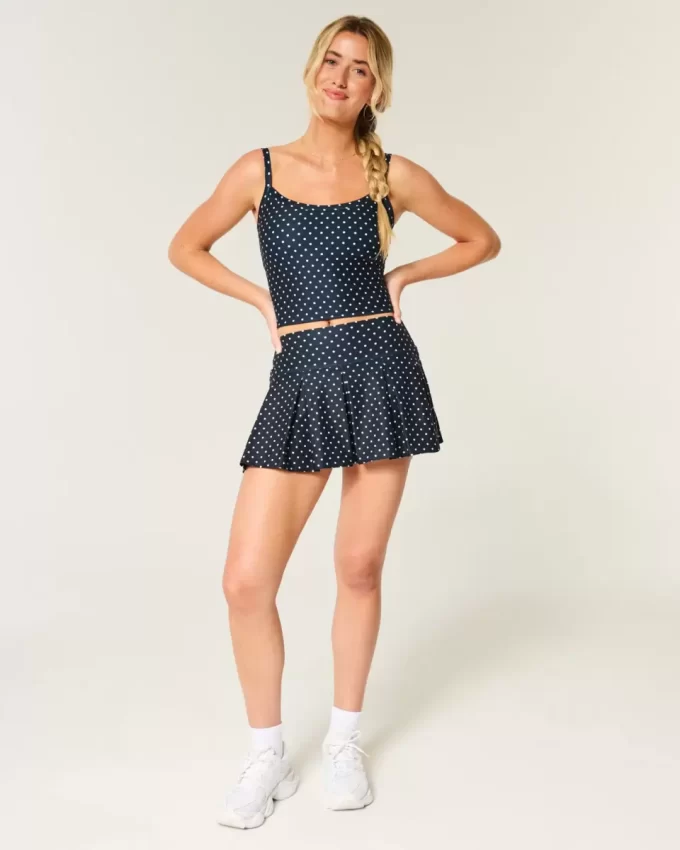 Gilly Hicks Active Drop-Waist laskostettu Skortie
