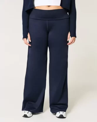 Gilly Hicks Active Recharge Foldover Waist -leveälahkeiset housut