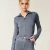Gilly Hicks Active Recharge Side-Tie vetoketjullinen takki