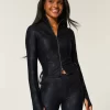 Gilly Hicks Active Recharge Side-Tie vetoketjullinen takki