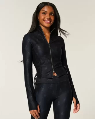 Gilly Hicks Active Recharge Side-Tie vetoketjullinen takki