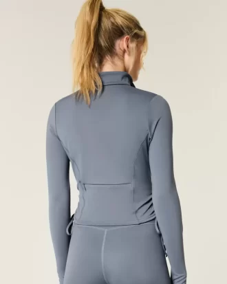 Gilly Hicks Active Recharge Side-Tie vetoketjullinen takki