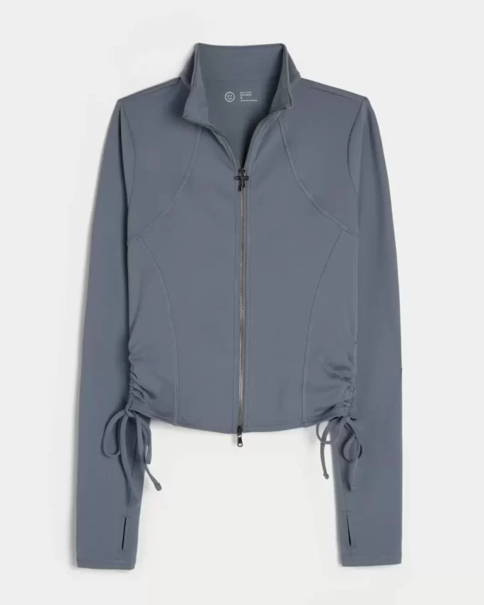 Gilly Hicks Active Recharge Side-Tie vetoketjullinen takki