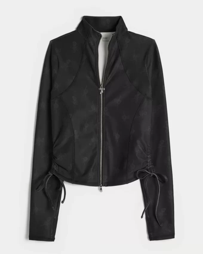 Gilly Hicks Active Recharge Side-Tie vetoketjullinen takki