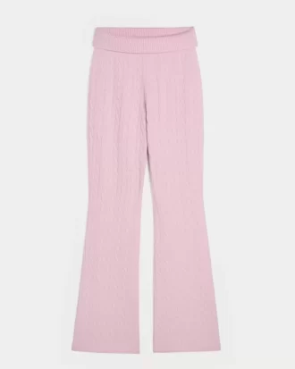 Gilly Hicks Cable-Knit Foldover Boot Housut