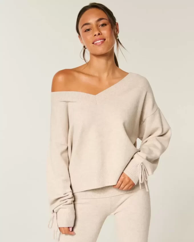 Gilly Hicks Cosy Off-the-Shoulder -neulepusero Gilly Hicks Cosy Off-the-Shoulder -neulepusero