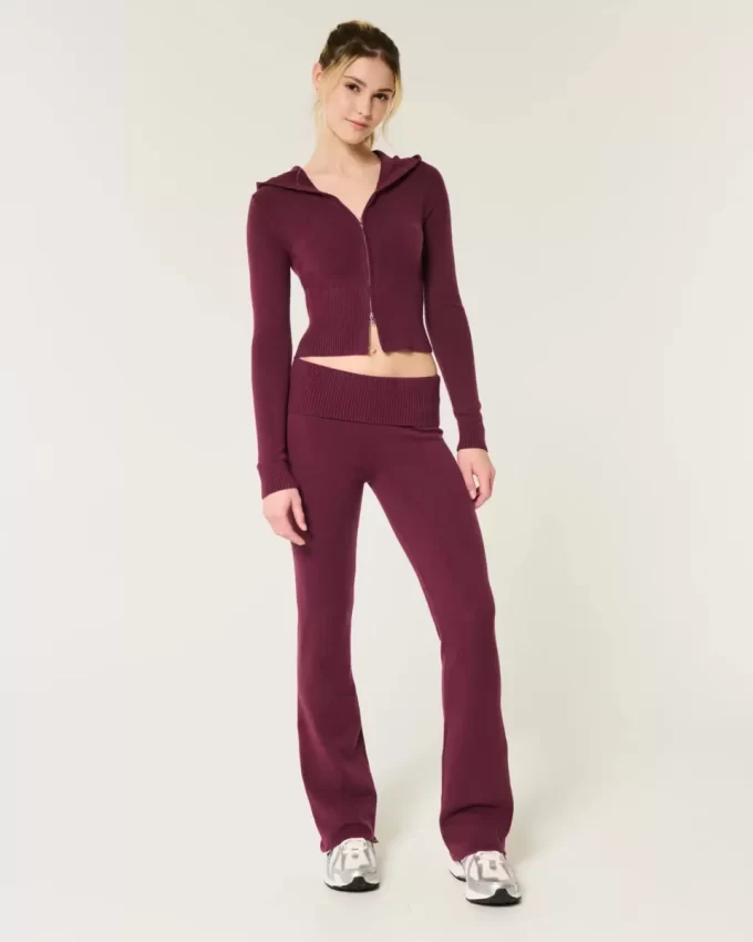 Gilly Hicks Cozy Sweater-Knit Foldover Waist Boot Boot Housut Gilly Hicks Cozy Sweater-Knit Foldover Waist Boot Boot Housut