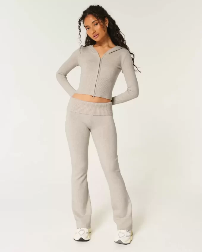 Gilly Hicks Cozy Sweater-Knit Foldover Waist Boot Boot Housut Gilly Hicks Cozy Sweater-Knit Foldover Waist Boot Boot Housut