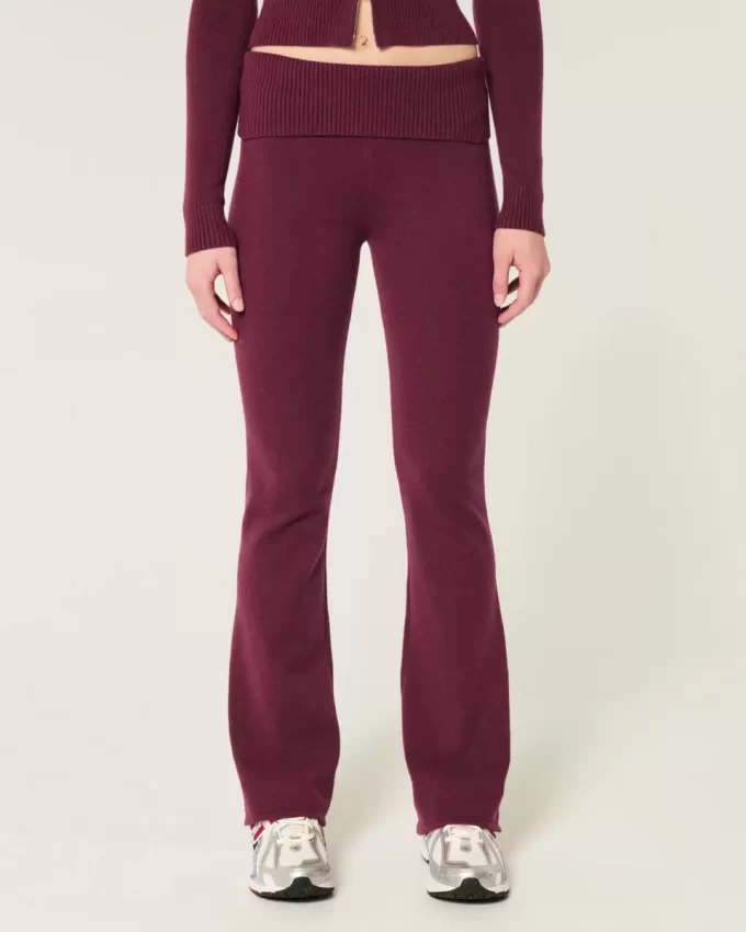 Gilly Hicks Cozy Sweater-Knit Foldover Waist Boot Boot Housut Gilly Hicks Cozy Sweater-Knit Foldover Waist Boot Boot Housut