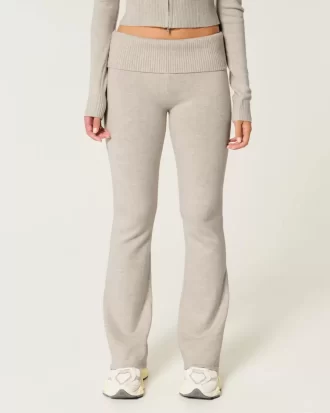 Gilly Hicks Cozy Sweater-Knit Foldover Waist Boot Boot Housut