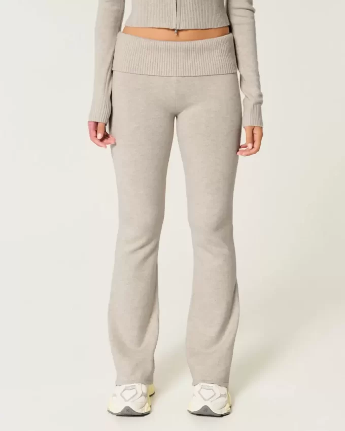 Gilly Hicks Cozy Sweater-Knit Foldover Waist Boot Boot Housut Gilly Hicks Cozy Sweater-Knit Foldover Waist Boot Boot Housut