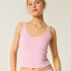 Gilly Hicks Cozy Waffle Lace Trim Tank