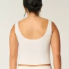 Gilly Hicks Cozy Waffle Lace Trim Tank