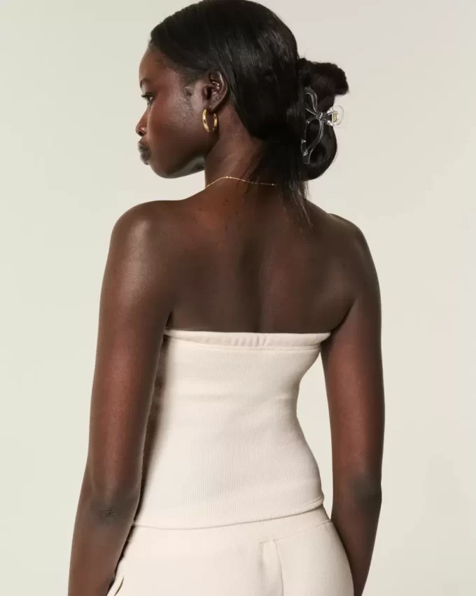 Gilly Hicks Cozy Waffle Tube Top