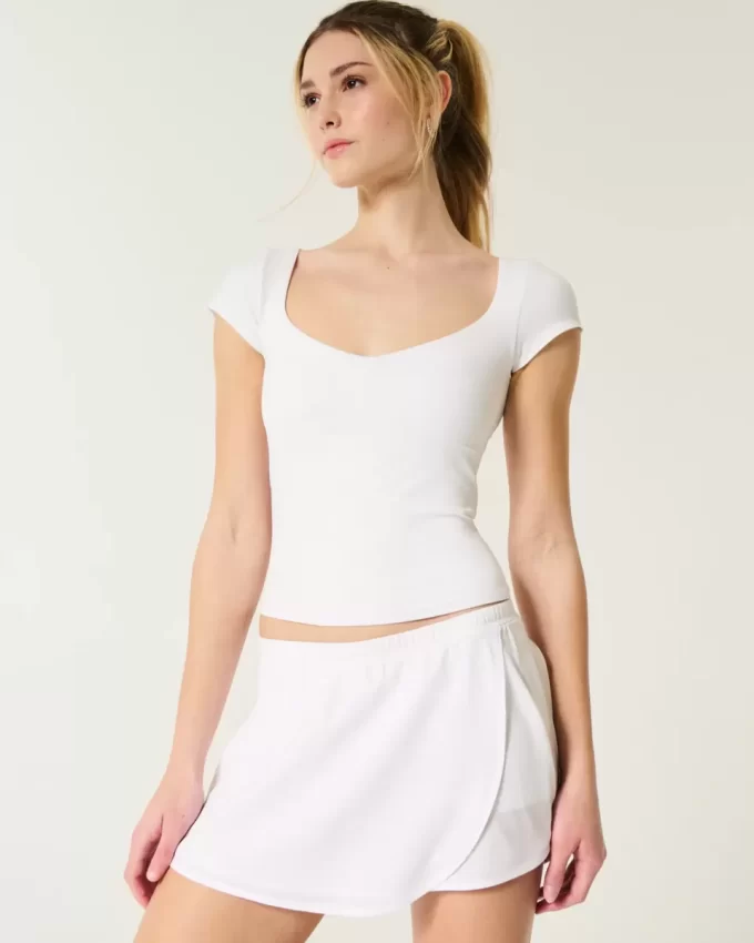 Gilly Hicks Mid-Rise Ballet Wrap Skortie