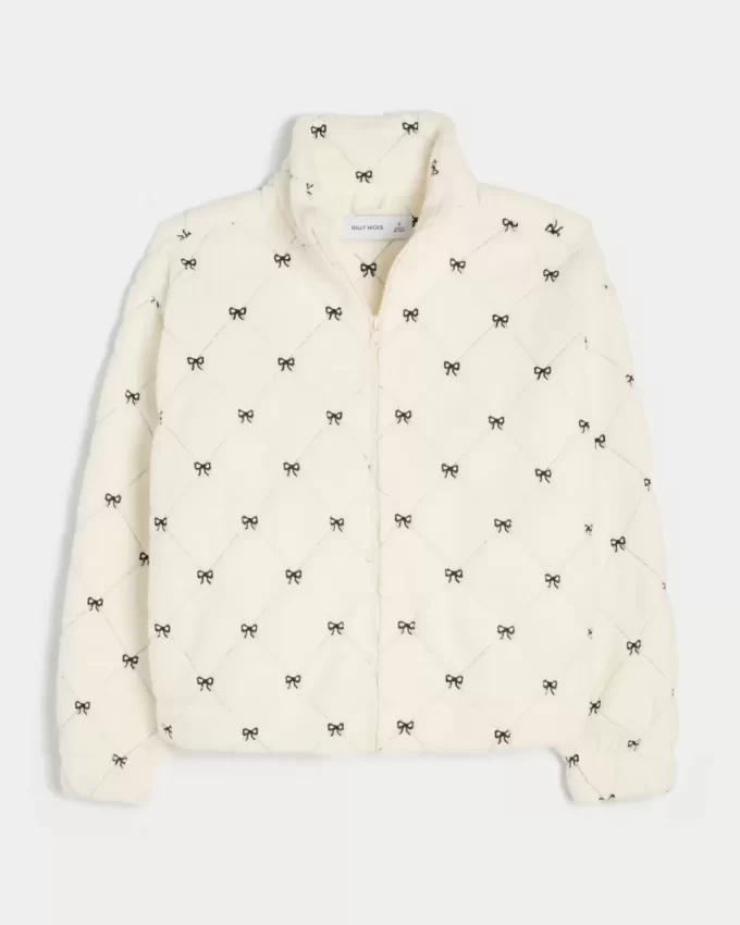 Gilly Hicks Sherpa brodeerattu vetoketjullinen toppi Gilly Hicks Sherpa brodeerattu vetoketjullinen toppi