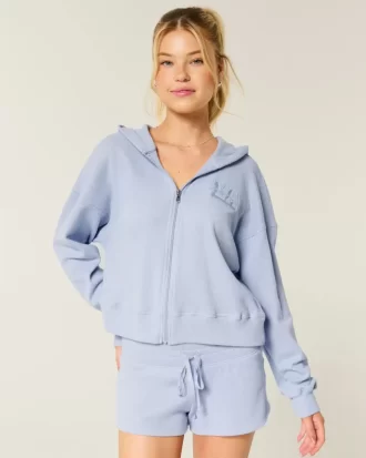 Gilly Hicks vetoketjullinen vohvelihuppari