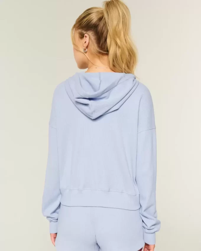 Gilly Hicks vetoketjullinen vohvelihuppari Gilly Hicks vetoketjullinen vohvelihuppari