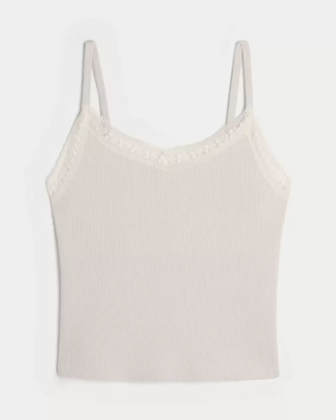 Gilly Hicks Waffle Lace Cami