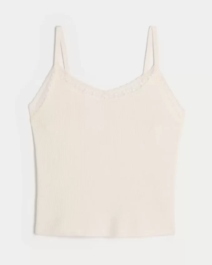 Gilly Hicks Waffle Lace Cami