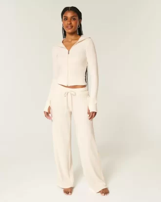 Gilly Hicks Waffle Lace Straight -housut