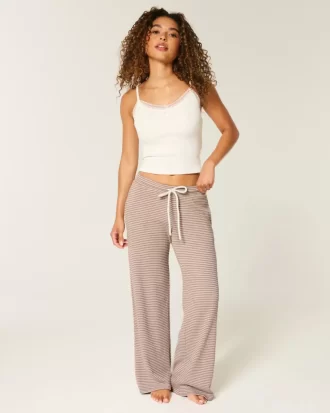 Gilly Hicks Waffle Lace Straight -housut