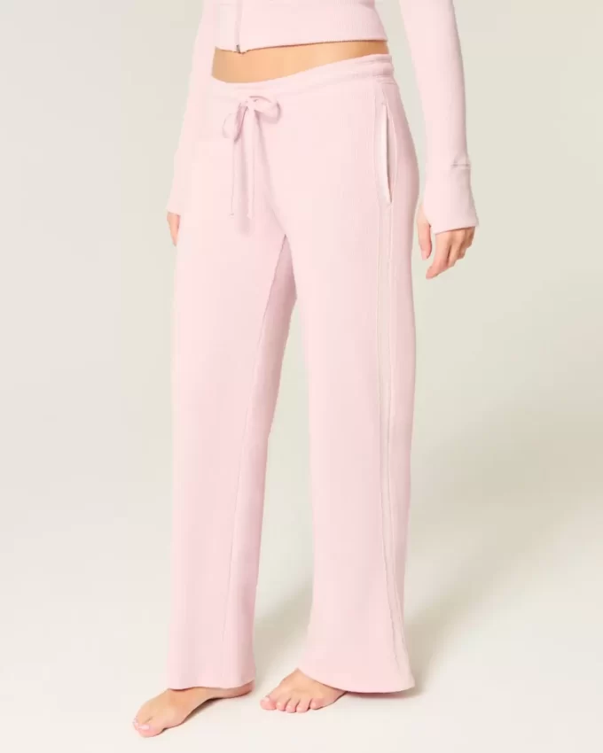 Gilly Hicks Waffle Lace Straight -housut Gilly Hicks Waffle Lace Straight -housut