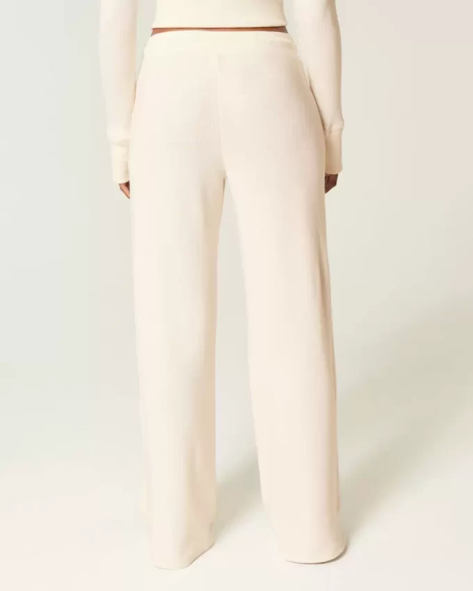 Gilly Hicks Waffle Lace Straight -housut Gilly Hicks Waffle Lace Straight -housut